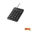 バッファロー BUFFALO 有線テンキーボードTabキーUSBハブ付き ブラック BSTKH100BK