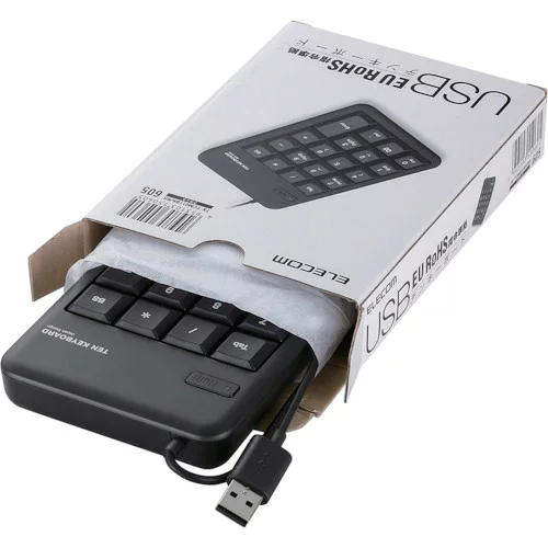 ELECOM テンキーパッド メンブレン ブラック Rohs TKTCM011BKRS オフィス 住設用品 OA用品 マウス(代引不可)