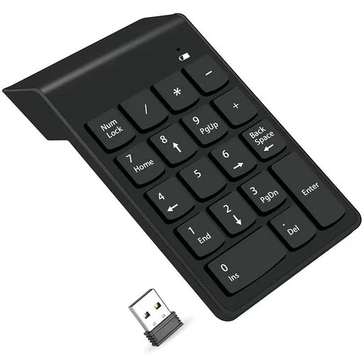 テンキーテンキーワイヤレスBluetoothではありませんTabキー付きワイヤレスレシーバー18キー超薄型ポータブル便利5000万サイクルの高耐久性多くのデスクトップPCモデルノートPCに最適
