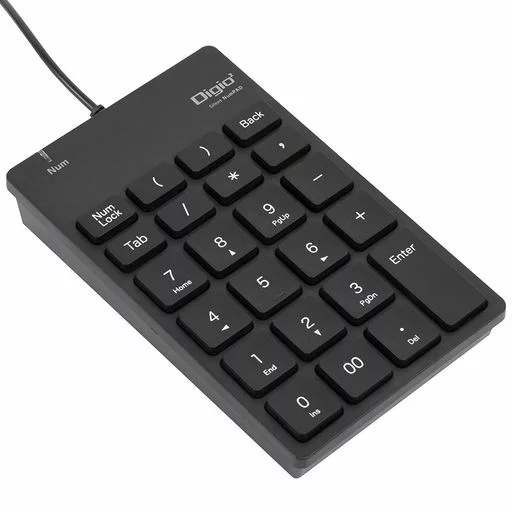 Digio2USBテンキーボード静音ブラック48429