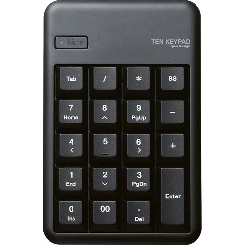 エレコム 2．4GHzワイヤレステンキーパッド ブラック TK−TDM017BK 1個