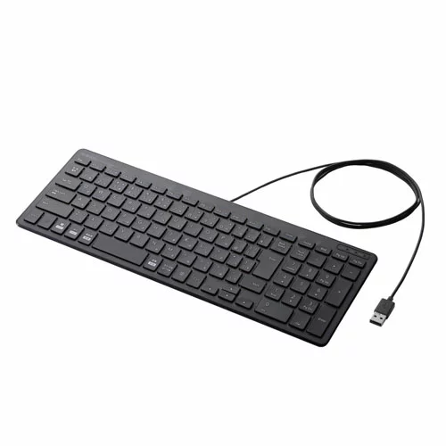 キーボード 2025年 クリスマス スマホ pc OA機器 デジタル 情報 周辺 機器 パーツ ケース スタンド アクセサリー 部品 マウス デジタル関連 | エレコム 有線コンパクトキーボード パンタグラフ式 薄型 ブラック TK-FCP097BK