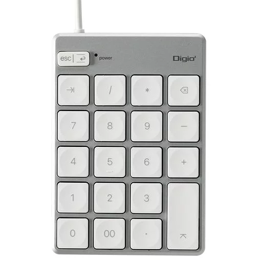 ナカバヤシ (Nakabayashi)Digio2USBテンキーボード有線Mac用薄型シルバーホワイトZ8780