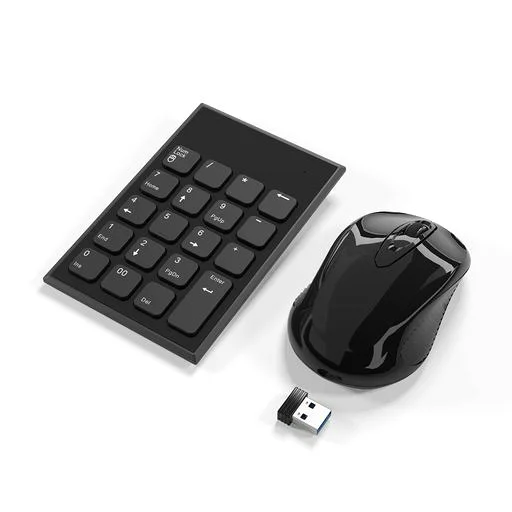 ワイヤレステンキーとマウスセット、2.4G無線19キーワイヤレステンキーボードとマウスセットはラップトップ、デスクトップPC、ノートブックに対応可能です。ただ一つのUSBポートを使っ…