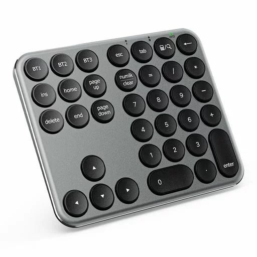 iClever テンキーBluetoothワイヤレス数字キーボード3台接続パンタグラフ式超薄型軽量金属構造numlock連動Type-C充電ブルートゥースナンバーパッド35キーmacテンキー片手デバイス