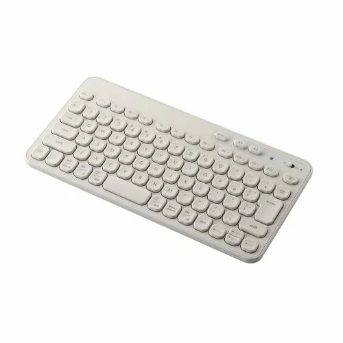 キーボード エレコム Bluetoothミニキーボード アイボリー TK-CM10BMKIV | キーボード 関連単語 ワイヤレス 無線 有線 折り畳み 静音 小型 大型 ピアノ カバー スライダー マウス かわいい 可愛い パソコン 周辺機器 bluetooth テンキー付