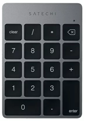 Satechi サテチ スリムワイヤレスキーパッド(USB-C) スペースブラック PST-KSALKPM