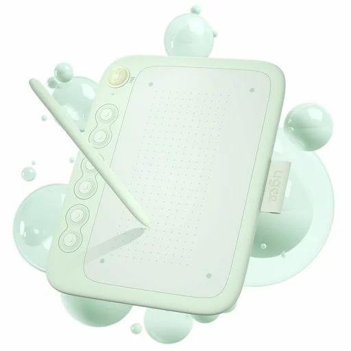 Ugee ペンタブQ6ペンタブレット6.3x3.5インチスマホ対応板タブお絵描きショートカットキー6個16384レベル筆圧60°傾き検知比率変更ボタンイラスト携帯便利超薄型