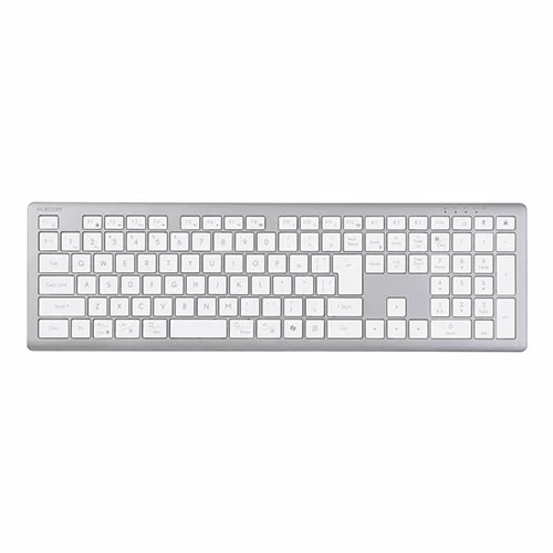 キーボード エレコム Precisionist USB無線/Bluetooth薄型フルキーボード ホワイト TK-PN10FMPWH PC パソコン スマホ タブレット | 関連単語 iPhone パーツ iPad 周辺機器 メモリ Android ドライブ USB ストレージ フラッシュメモリー コンパクト モニター アーム 液晶 保護