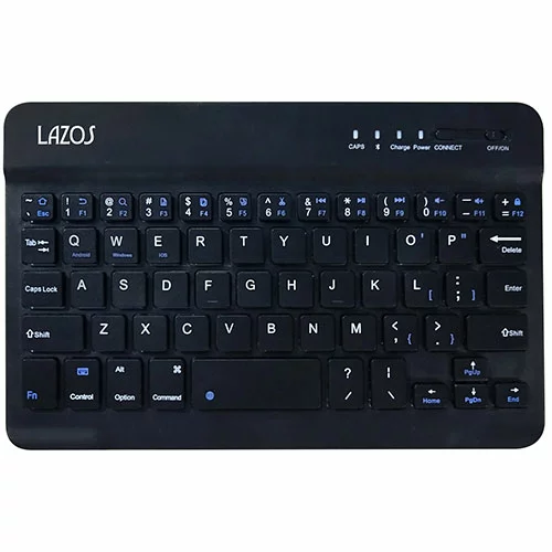 キーボード クリスマス スマホ pc LAN デジタル パット 情報 スタンド ケース ルーター 周辺 スマホ パーツ アクセサリー デジタル関連 | 10個セット Lazos Bluetoothキーボード ブラック L-BTK-BX10