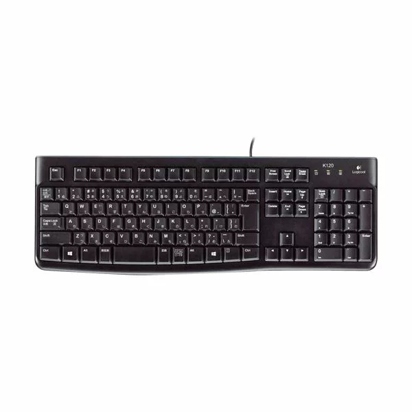 (まとめ) ロジクール キーボード k120ブラック K120 1台 〔×10セット〕【代引不可】【北海道・沖縄・離島配送不可】