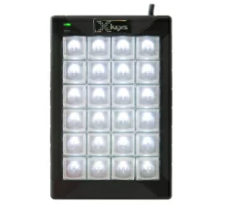 X-keys XK-24 USB Keypad：24キー USB プログラマブル・キーボード (バックライトLED 赤/青)