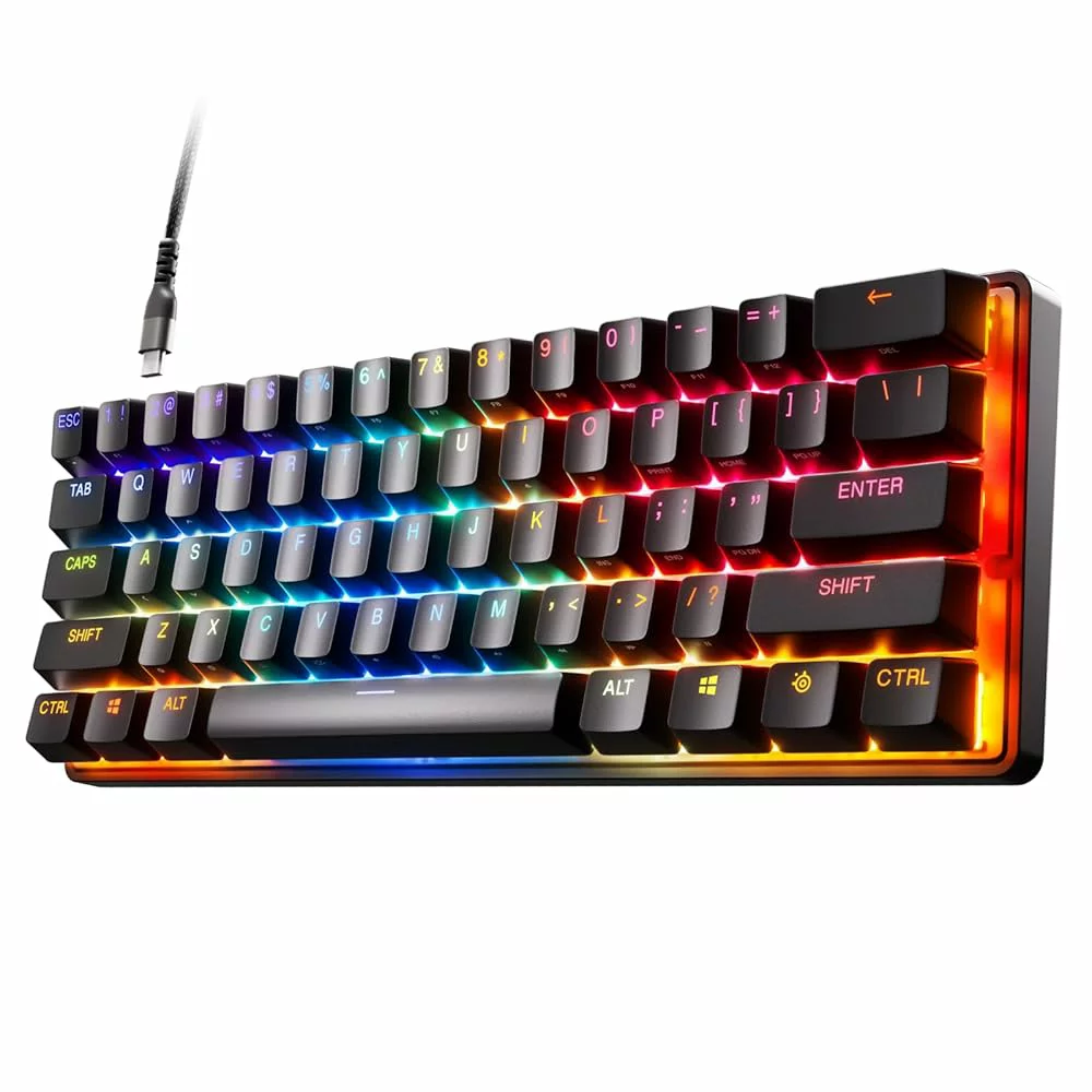 SteelSeries ラピッドトリガー 搭載 ゲーミングキーボード ミニサイズ Apex Pro Mini US 有線 英語配列 OmniPointスイッチ 2ーinー1アクションキー 搭載