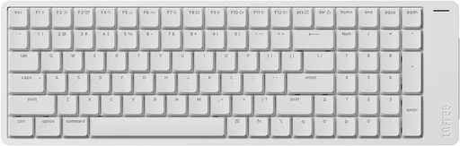 キーボード Flow2ロープロファイル84キーメカニカルキーボード-アルミニウム合金ボディ・Surferリニアスイッチ搭載充電式ワイヤレス3モード接続対応Windows/MacOS用、英语配列技適認証取得(シルバー100)
