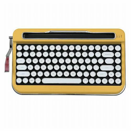 キーボード AJAX タイプライター風 レトロキーボードPENNA Mustard Yellow PNADYE(代引不可)【送料無料】