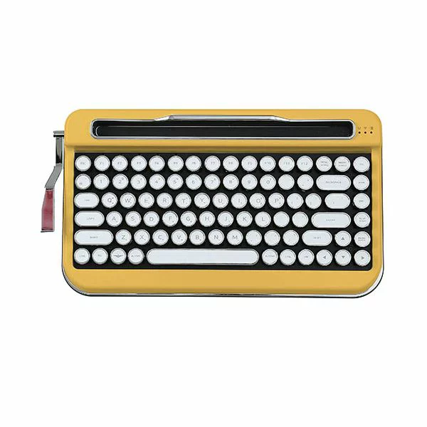 キーボード AJAX タイプライター風 レトロキーボードPENNA Mustard Yellow PNADYE