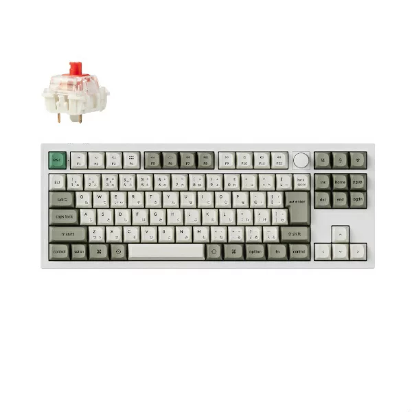 Keychron ｜キークロン キーボード Q3 Max(赤軸) シェルホワイト Q3M-P1-JIS [有線・ワイヤレス /Bluetooth・USB-A＋USB-C]