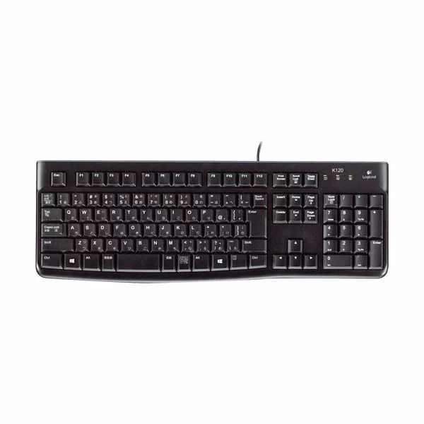 (まとめ）ロジクール キーボード k120ブラック K120 1セット(5台)〔×3セット〕【代引不可】【北海道・沖縄・離島配送不可】