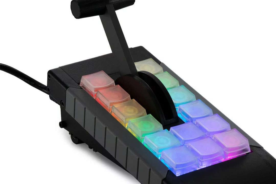 X-keys XBE-14 T-bar：14キー USB プログラマブル・キーボード + Tバー