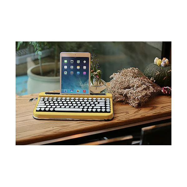 キーボード 【ポイント20倍】AJAX タイプライター風 レトロキーボードPENNA Mustard Yellow PNADYE