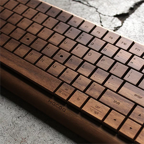 キーボード 【 Hacoa 公式 】 キーボード ワイヤレス ガジェット 木製 ギフト 北欧 小型 おしゃれ かっこいい 誕生日 結婚祝い 就職祝い 卒業祝い 開店祝い 母の日 父の日 クリスマス 送別会 男性 女性 プレゼント 木香屋 ハコア ■「Full Ki-Board Wireless（英語配列・赤軸）」