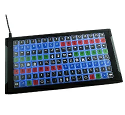 X-keys XKE-128 USB Keyboard：128キー USB プログラマブル・キーボード (バックライトLED 赤/青)