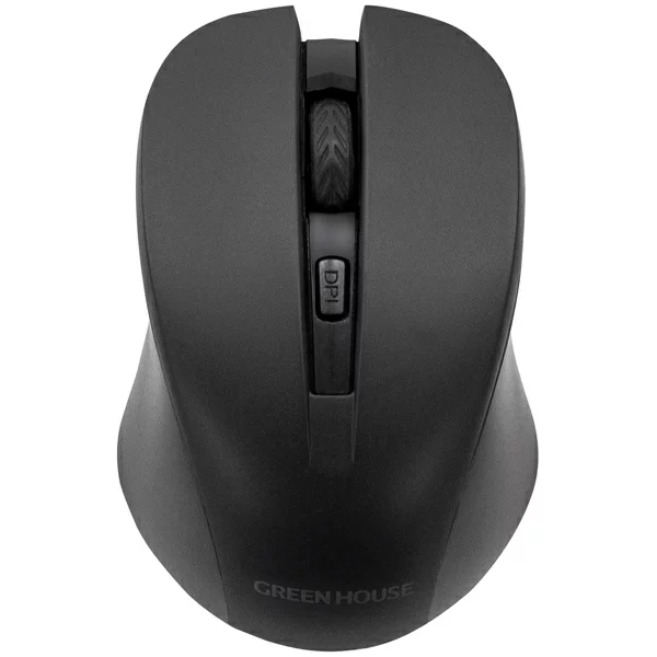 マウス GREEN HOUSE GH-MULNOA-BK 無線マウス 2.4GHz 光学式 ブラック【在庫目安:お取り寄せ】