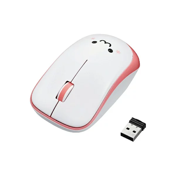 エレコム マウス ワイヤレス (レシーバー付属) Mサイズ 3ボタン IRセンサー 省電力 ピンク M-IR07DRPN