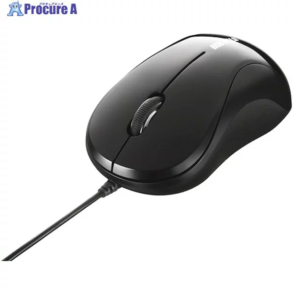 バッファロー BUFFALO バッファロー BSMOU050SBKZ 有線 光学式マウス 3ボタンタイプ Sサイズ ブラック(BSMOU050SBKZ)