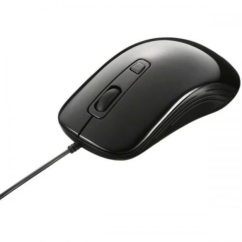 BUFFALO [BSMLU050BKZ] 有線 レーザー式マウス 3ボタンタイプ ブラック