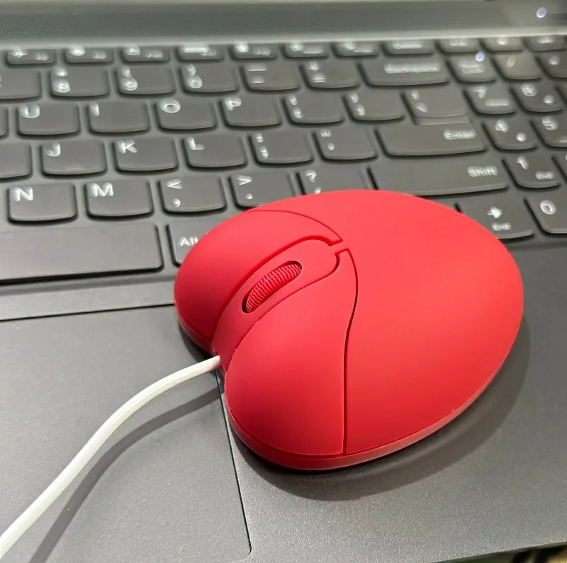 マウス ハート型 マウス USB マウス 有線 USBマウス 光学式 ハート heart 可愛い 子供 USB有線 電池不要