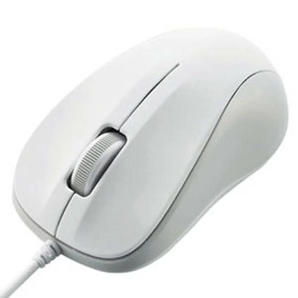 エレコム マウス 有線 Sサイズ 小型 3ボタン USB 光学式 ホワイト ROHS指令準拠 M-K5URWH/RS