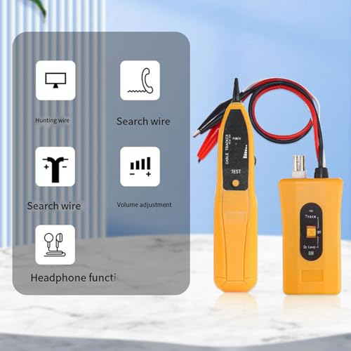 Netbiio イーサネット ネットワーク ケーブル テスター RJ11 RJ45 Cat5 Cat6 電話線トラッカー トレーサー トナー検出器 ライン ファインダー イーサネット ケーブル チェッカー