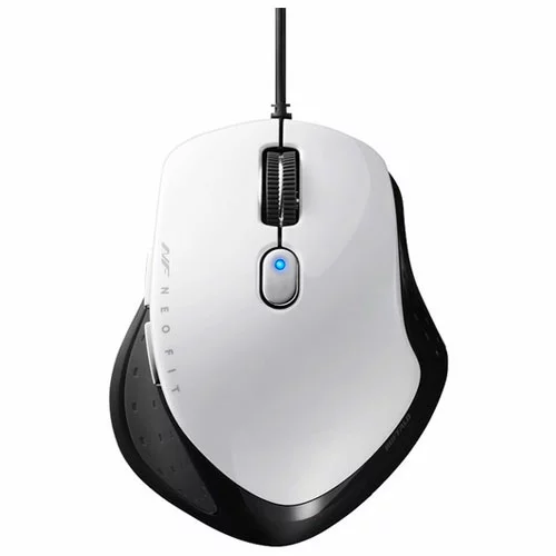 【お取り寄せ】バッファロー 有線BlueLED5ボタンNEOFITマウスSホワイト BSMBU510SWH