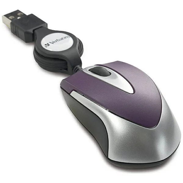 Verbatim ｜バーベイタム マウス 巻き取り式 MUSTOVV3 [光学式 /有線 /3ボタン /USB]