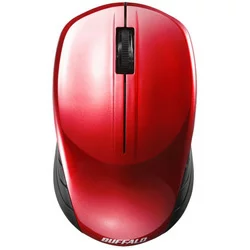 BUFFALO｜バッファロー マウス レッド BSMBW108RD [BlueLED /無線(ワイヤレス) /3ボタン /USB]