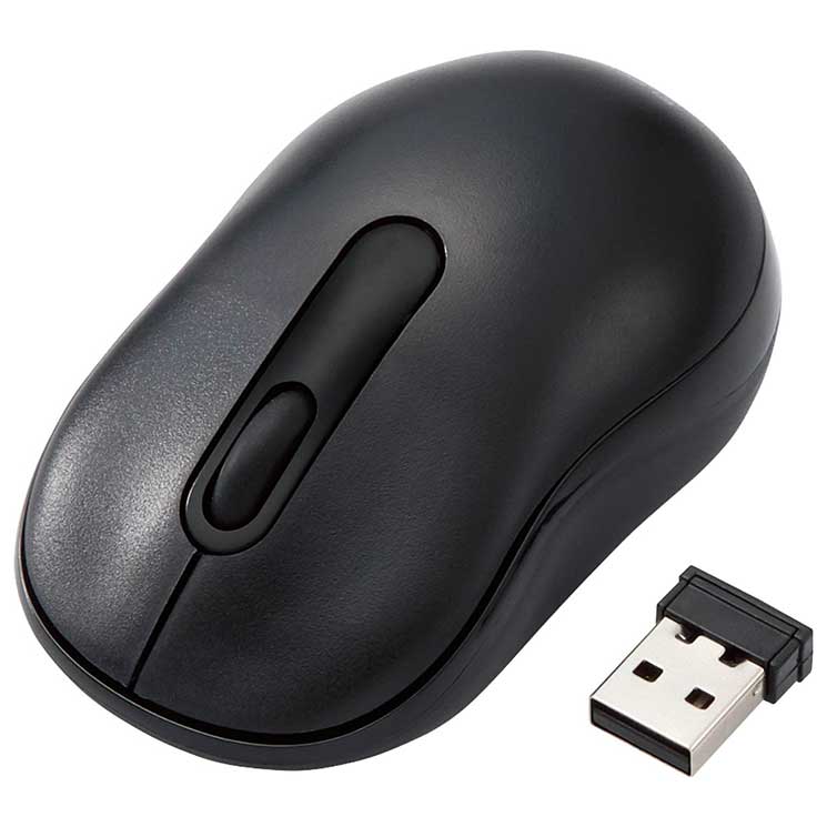 ELECOM エレコム ワイヤレスマウス 無線 抗菌 光学式 3ボタン 静音 Sサイズ ブラック ELECOM