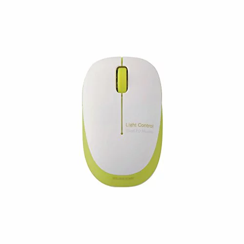 エレコム マウス ワイヤレス (レシーバー付属) Sサイズ 小型 3ボタン BlueLED ふわっと軽い 小型軽量 50g グリーン M 送料無料
