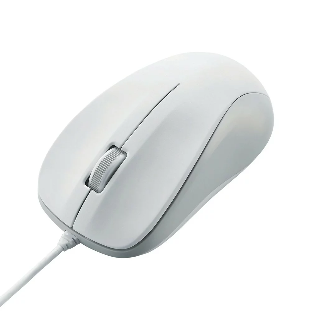 マウス 法人向けマウス/USB光学式有線マウス/3ボタン/Mサイズ/EU RoHS指令準拠/ホワイト