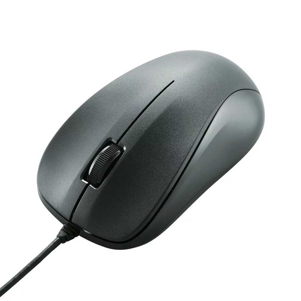 マウス 法人向けマウス/USB光学式有線マウス/3ボタン/Mサイズ/EU RoHS指令準拠/ブラック