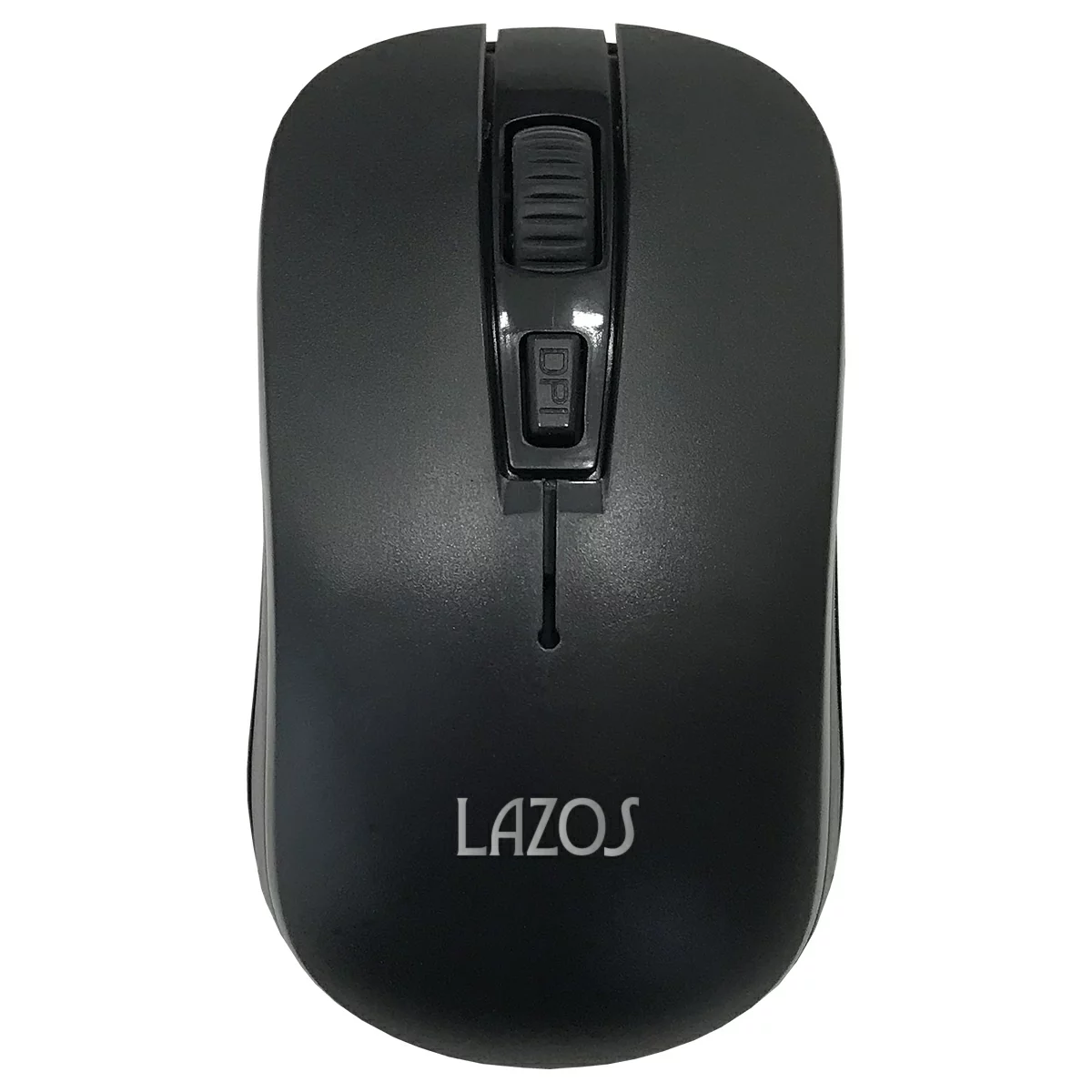 マウス Lazos 無線マウス 光学式 ワイヤレスマウス ブラック L-YM-BK