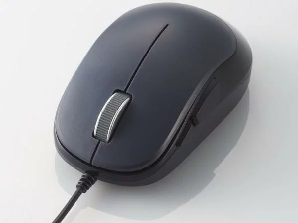 ELECOM エレコム エレコム M-Y9UBBK 5ボタンBlueLED有線マウス ブラック(M-Y9UBBK)