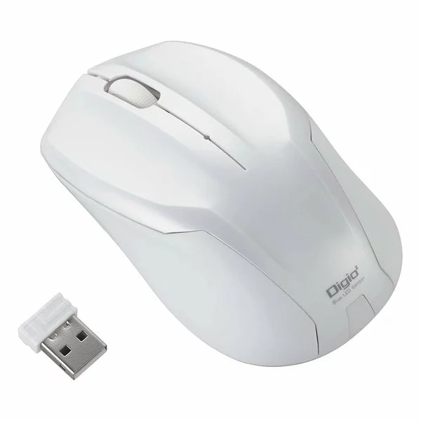 ナカバヤシ 2025年 クリスマス スマホ pc パット WEB LAN ルーター パソコン スマートフォン スマホ OA機器 デジタル 情報 周辺 デジタル関連 | Digio デジオ 左右 ホイールボタンに静音機能 無線静音3ボタンBlueLEDマウス ホワイト MUS-RKT125W