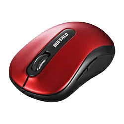 BUFFALO(バッファロー） ワイヤレスBlueLEDマウス BSMBW310シリーズ（5ボタン・レッド） BSMBW318RD BSMBW318RD