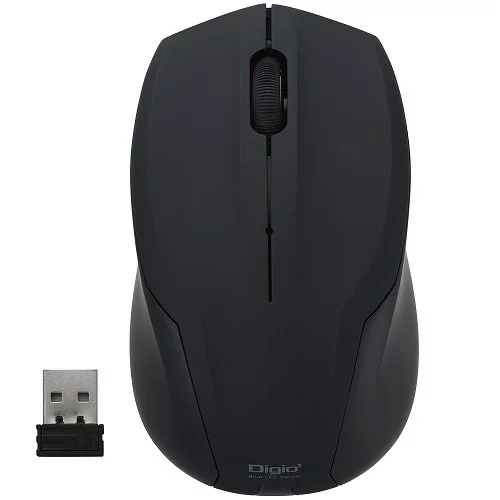 ナカバヤシ MUSRKT125BK マウス Digio2 ブラック MUS-RKT125BK BlueLED /無線(ワイヤレス) /3ボタン /USB