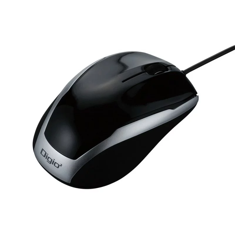 ナカバヤシ クリスマス スマホ pc LAN デジタル パット 情報 スタンド ケース ルーター 周辺 スマホ パーツ アクセサリー デジタル関連 | Digio デジオ 有線3ボタンBlueLEDマウス ブラック MUS-UKT115BK