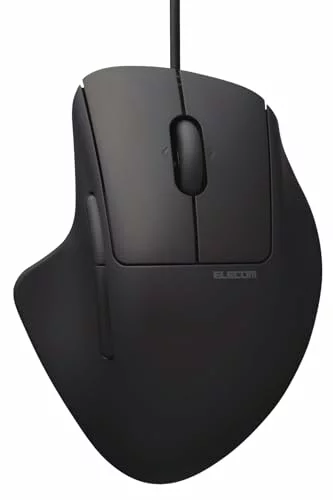 ELECOM エレコム ELECOM マウス/SHELLPHA/有線/5ボタン+チルト/Sサイズ/抗菌仕様/静音設計/ブラック(M-SH31UBSKBK) メーカー在庫品