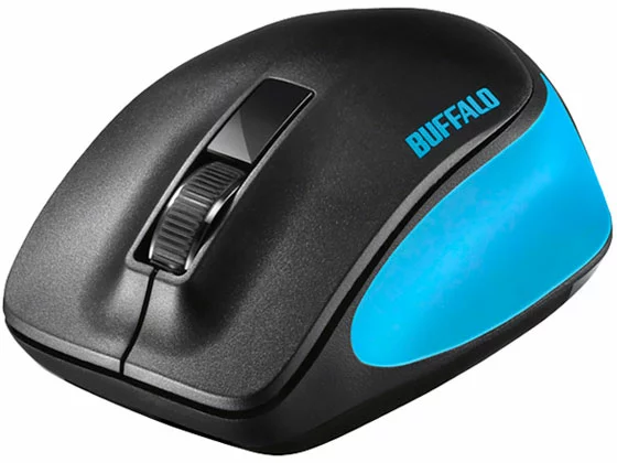 バッファロー 【マラソン限定★ポイント2倍＆2,000円クーポン】【お取り寄せ】バッファロー 無線BlueLEDプレミアムフィットマウス ブルー BSMBW300MBL マウス キーボード 入力機器 パソコン 家電