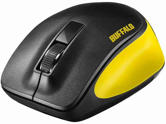 バッファロー 【マラソン限定★ポイント2倍＆2,000円クーポン】【お取り寄せ】バッファロー 無線BlueLEDプレミアムフィットマウス イエロー BSMBW300MYE マウス キーボード 入力機器 パソコン 家電