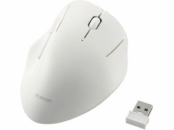 エレコム 【お取り寄せ】エレコム 無線抗菌静音マウス(SHELLPHA)5ボタン ホワイト マウス キーボード 入力機器 パソコン 家電